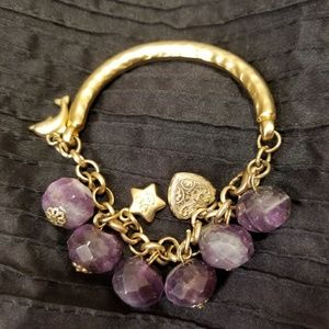 Amethyst Charm Bracelet